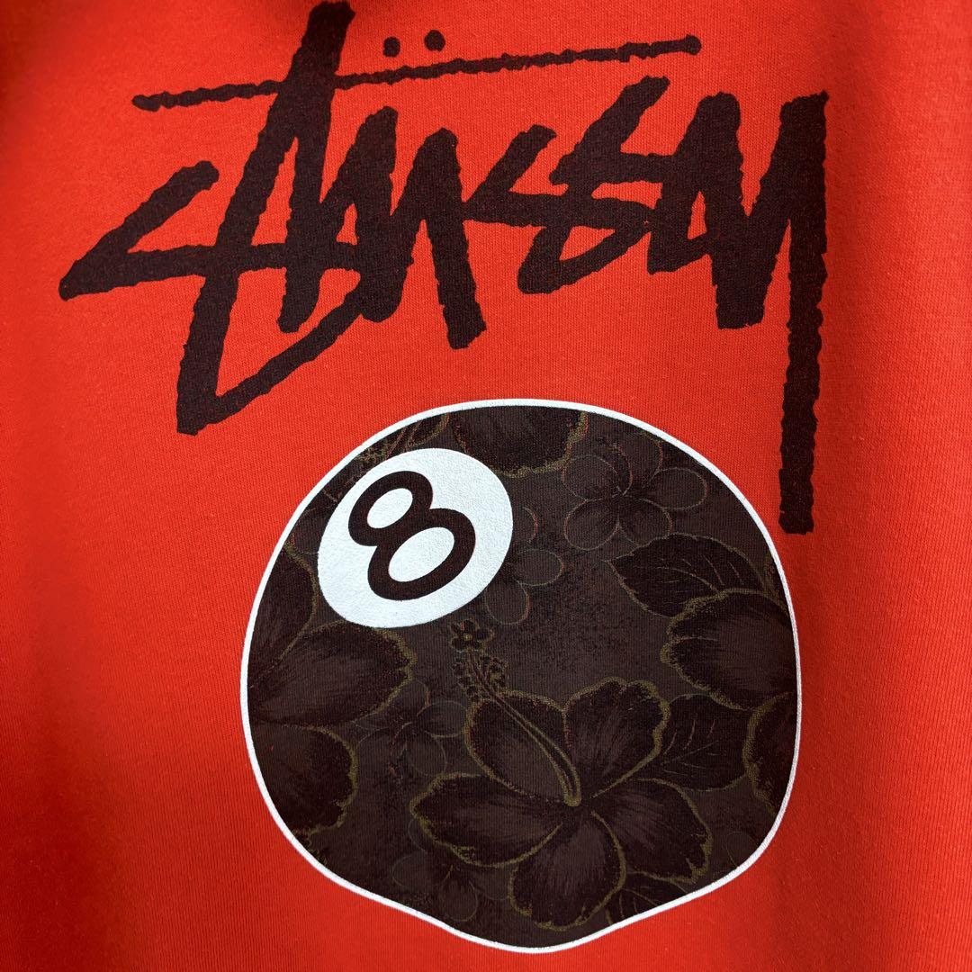 STUSSY ステューシー 8ボール パーカー フーディー プルオーバー 赤