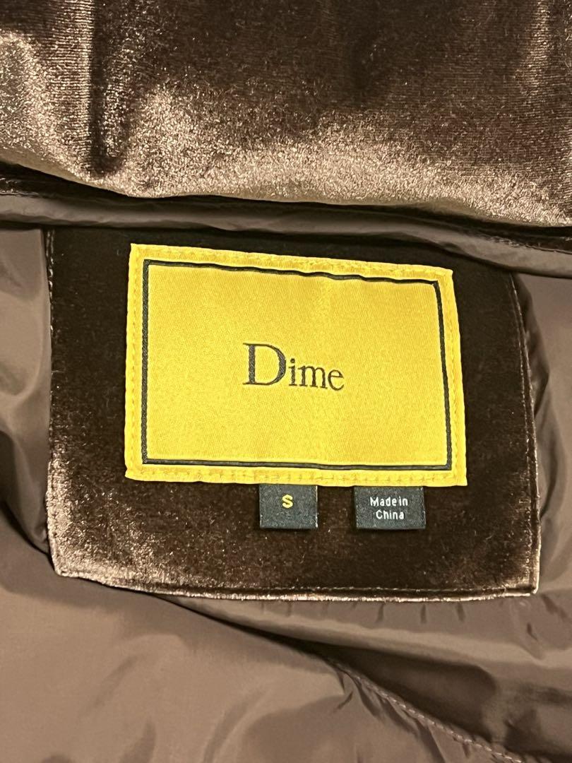 Dime ブラウン ベルベット ダウンジャケット