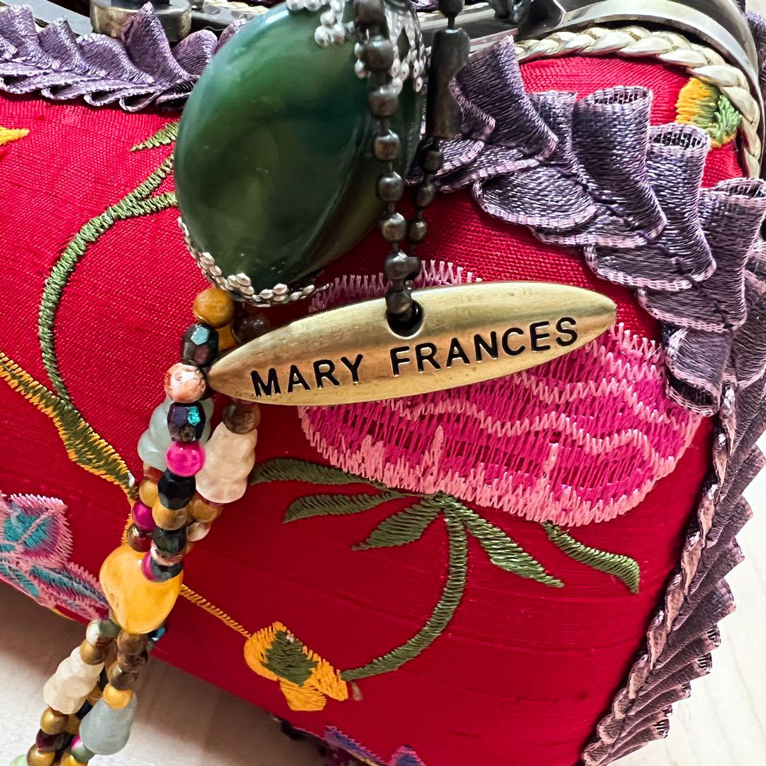 MARY FRANCES ビーズ刺繍 ショルダー パーティー クラッチバッグ