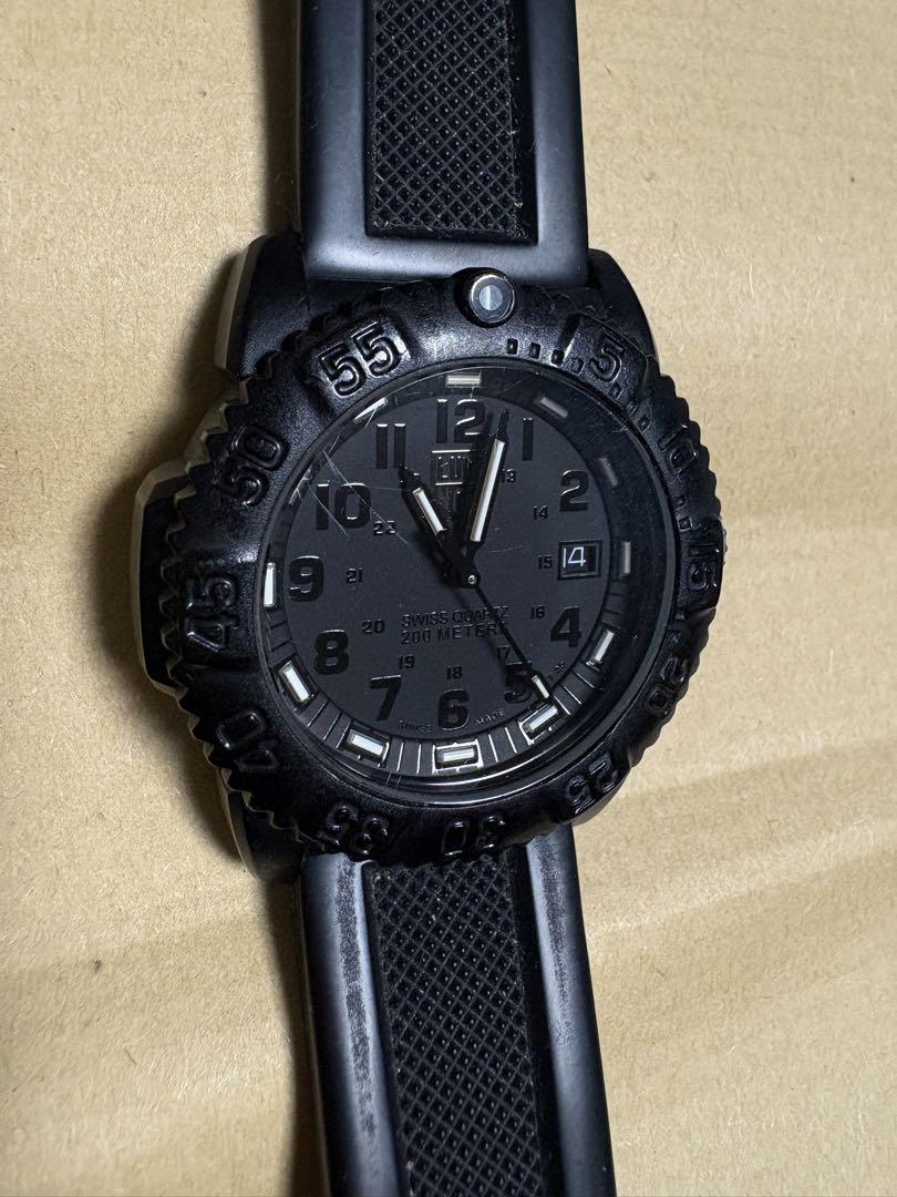 ルミノックス　ネイビーシールズ　ブラックアウト　38mm LUMI-NOX