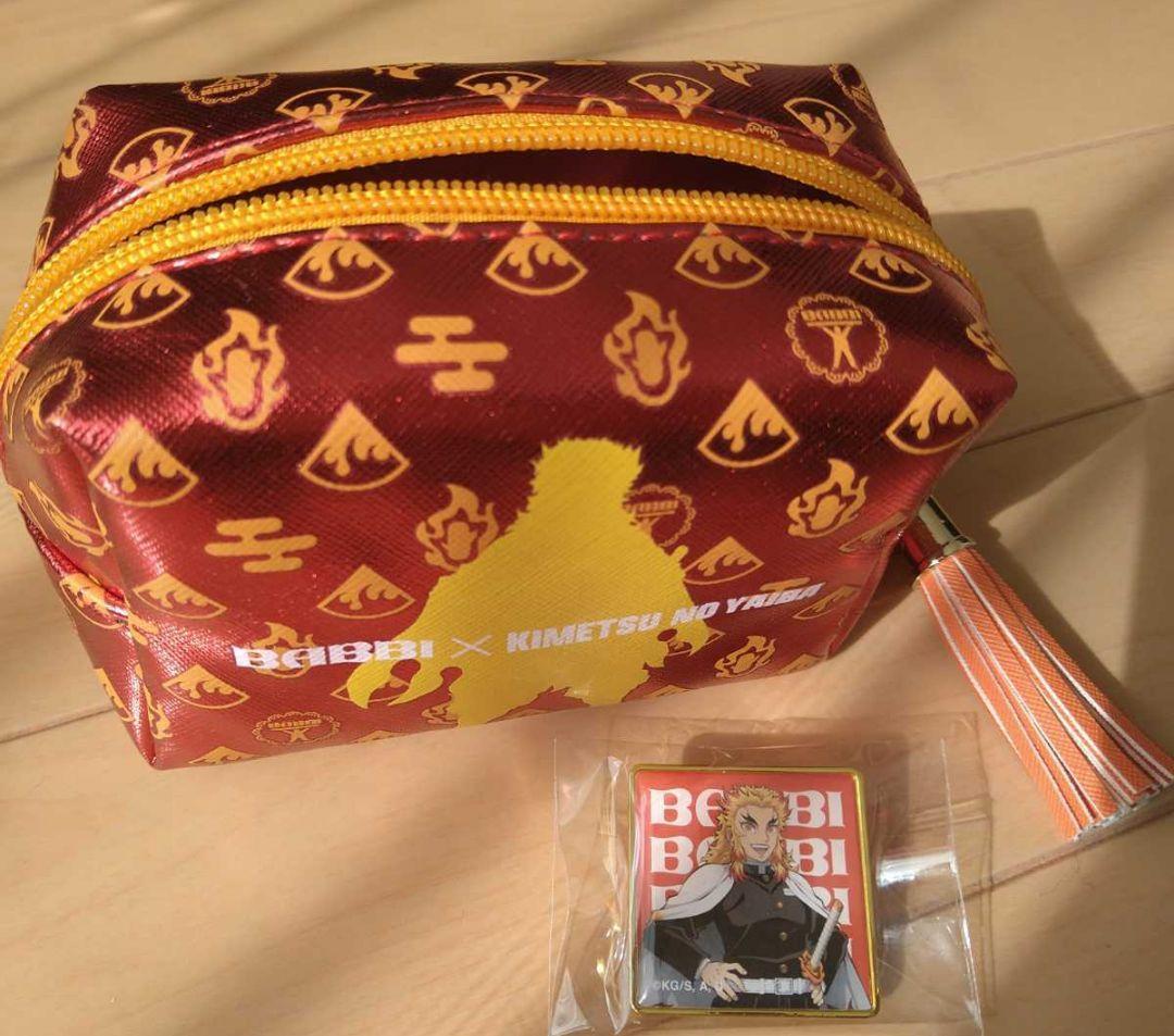 国内配送】 鬼滅の刃×BABBIポーチ&ミルフィーユ缶 煉獄杏寿郎