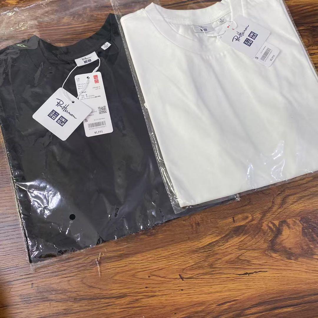 UNIQLO Ron Herman Tシャツ ホワイト/ブラックセット2枚S2