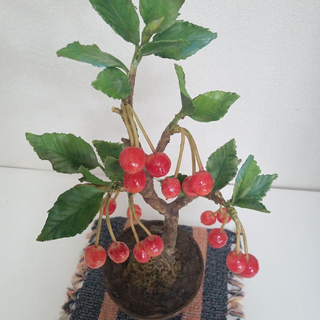 専用 大輪のヒマワリ 、一重の薔薇 、さくらんぼの盆栽 クレイフラワー 専用 さくらんぼの盆栽 クレイフラワー - メルカリ