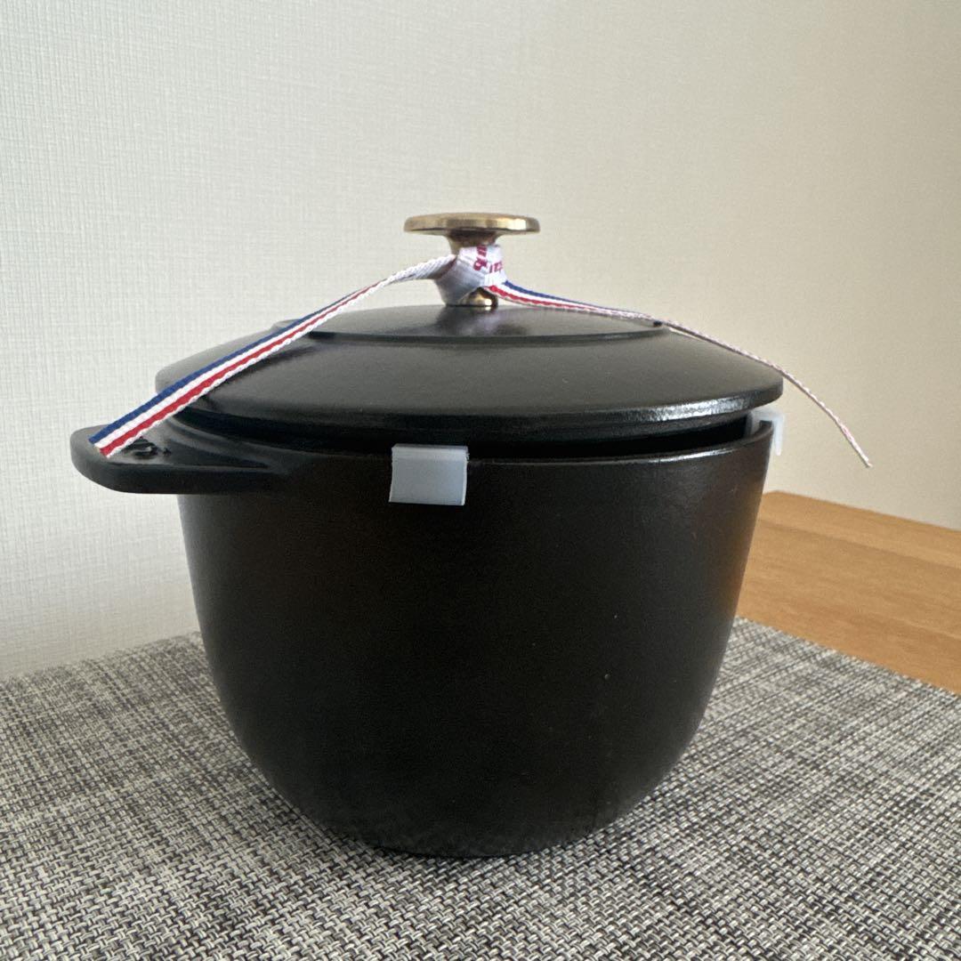 STAUB ラ・ココット de GOHAN Mサイズ ブラック ストウブ