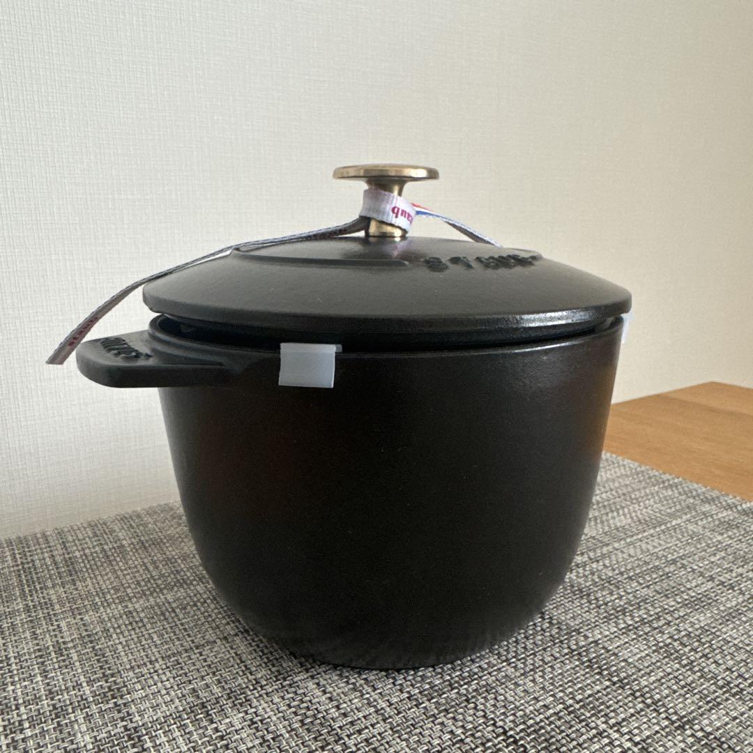 STAUB ラ・ココット de GOHAN Mサイズ ブラック ストウブ