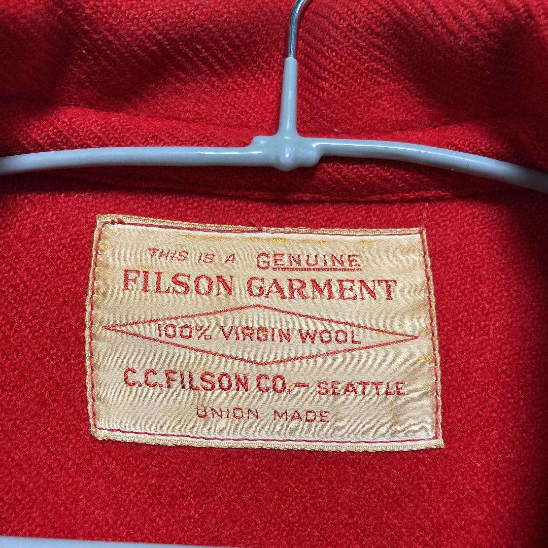 filson ウール　マッキノウジャケット　レッド　Mサイズ
