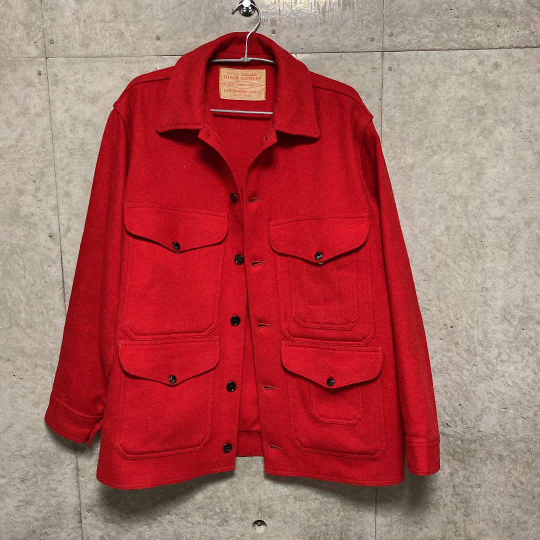 filson ウール　マッキノウジャケット　レッド　Mサイズ