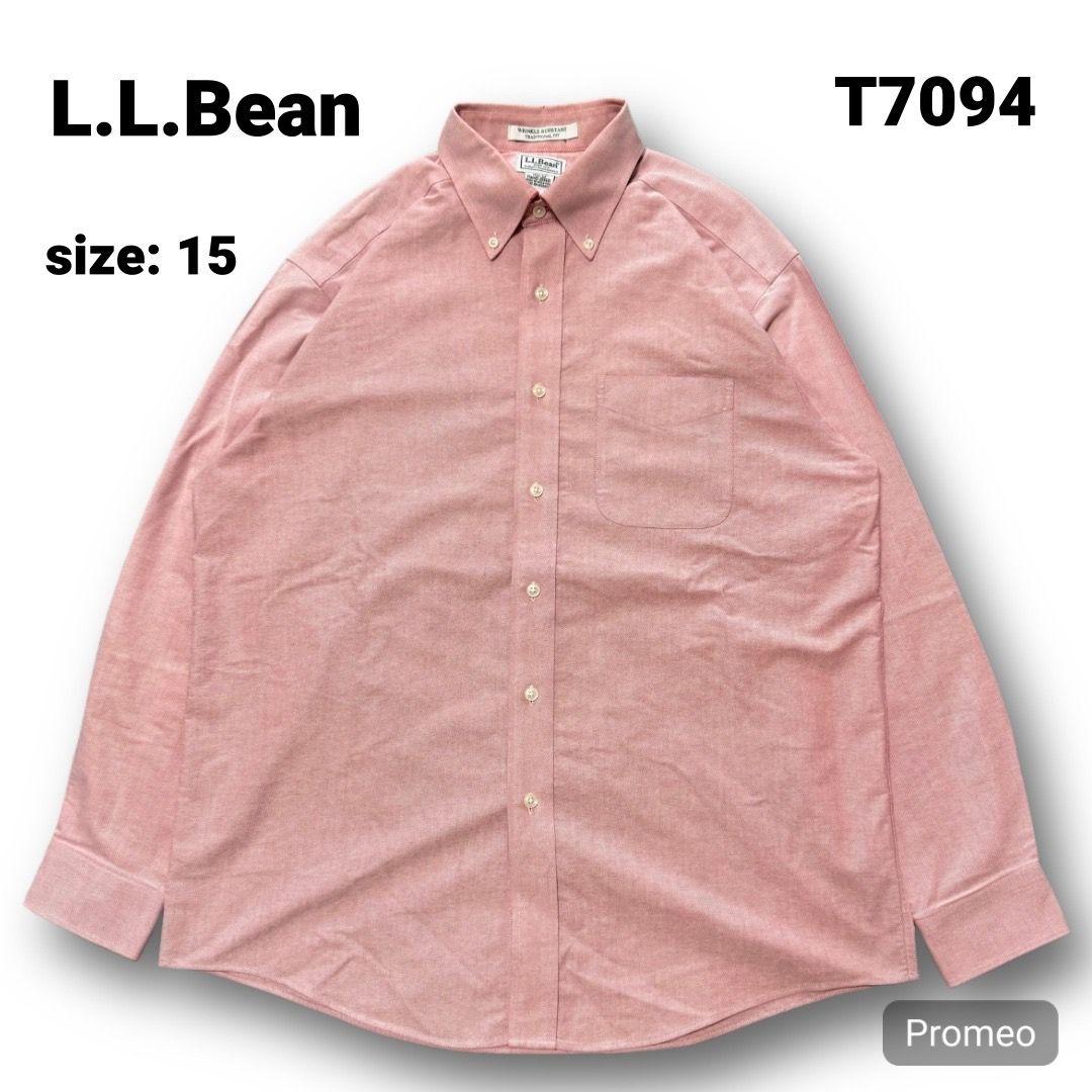 【即購入OK】L.L.Bean オックスフォードシャツ サイズ15 ピンク