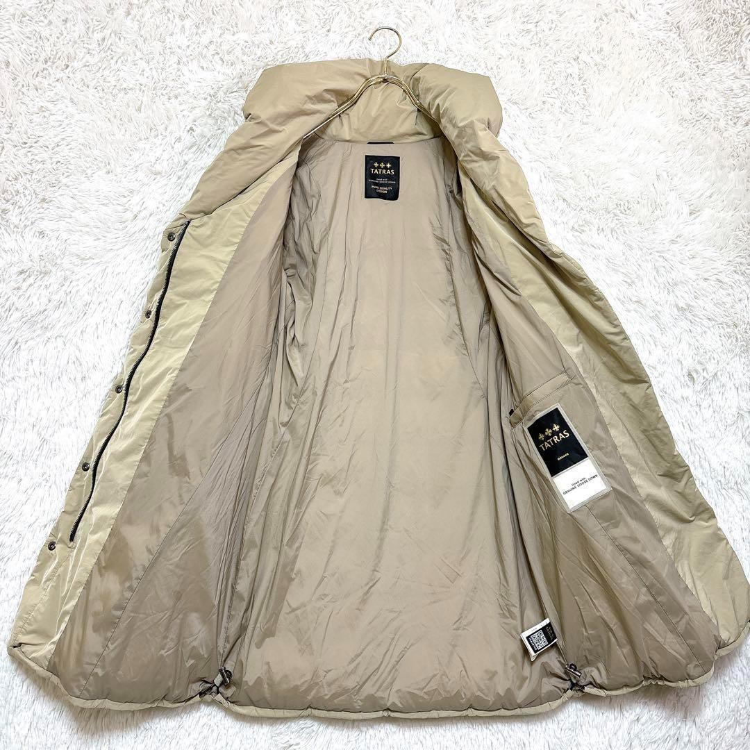 美品/タトラス(L)ロングダウンコート/ウエストベルト/女優襟/ダウンジャケット 美品/タトラス(L)ロングダウンコート/ウエストベルト/女優襟/ダウンジャケット