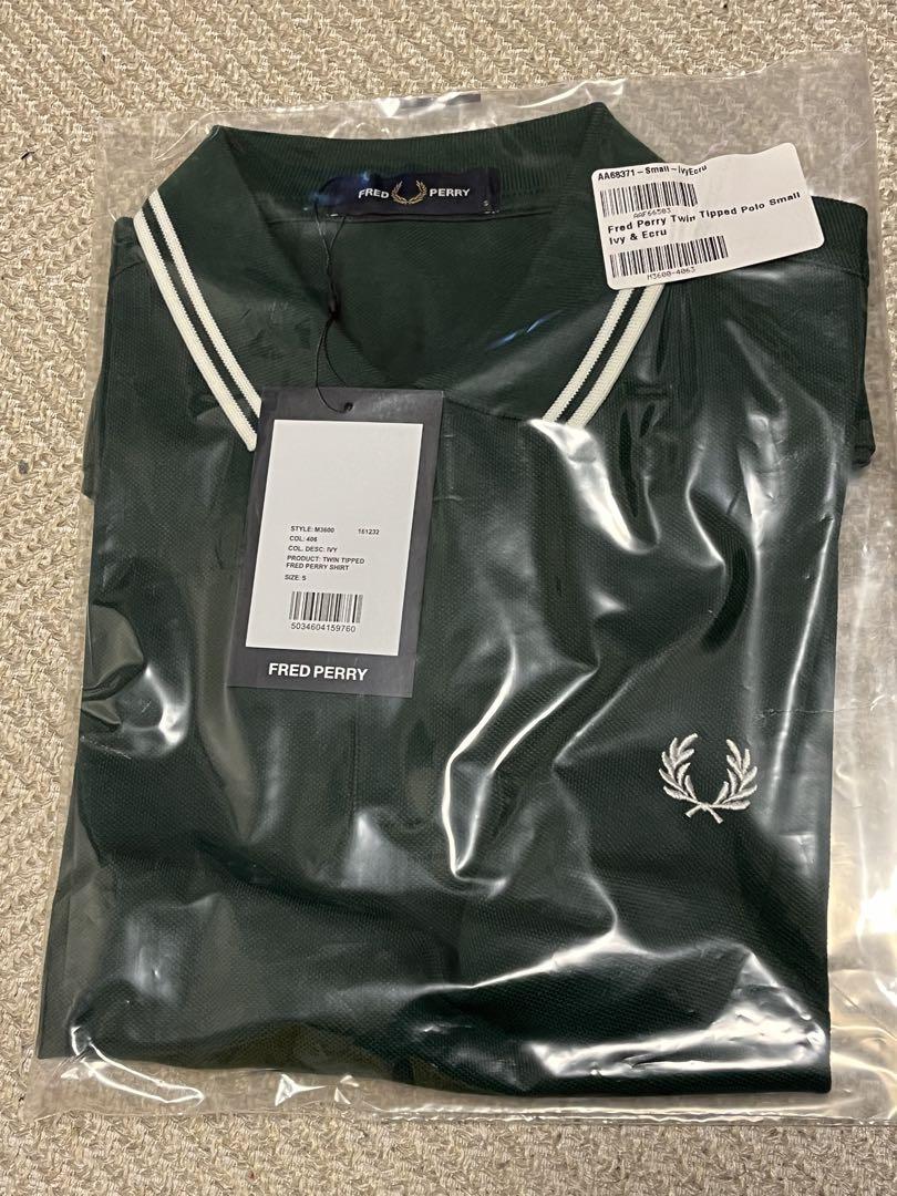 新品　FRED PERRY ポロシャツ SHIRT M3600 Green S