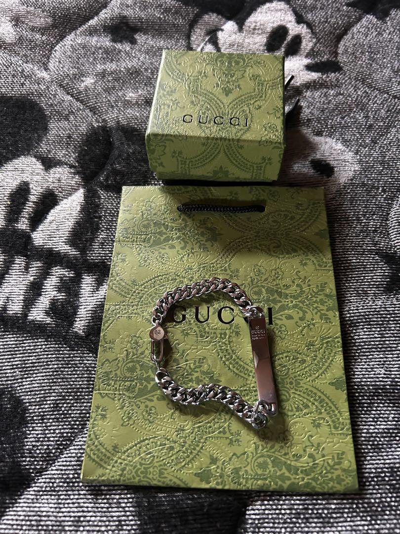 Jim専用GUCCIゴースト925シルバー チェーンブレスレット GO