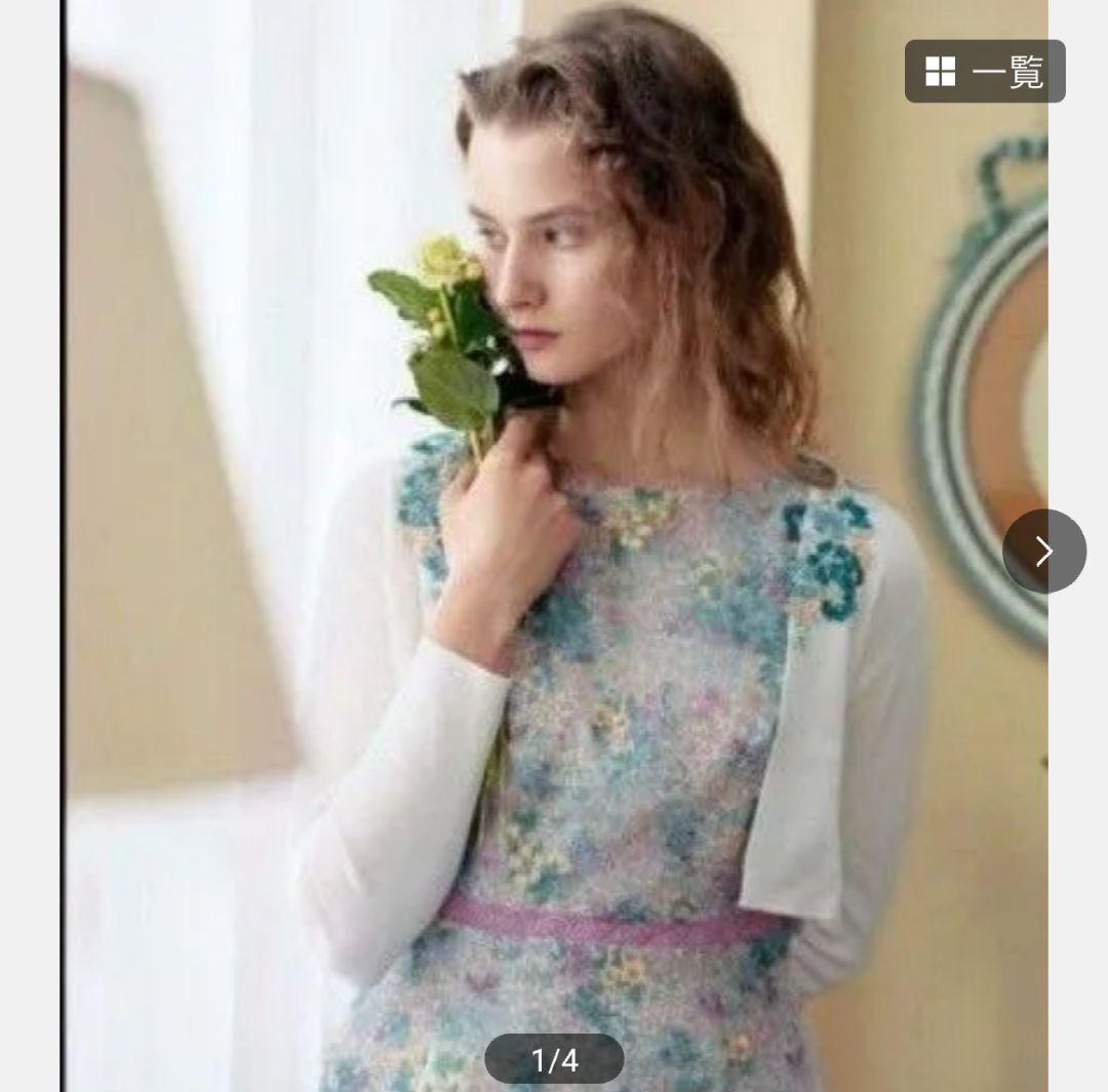 ＪＯＡＮＮＡＬＯＵＩＳEＫＮＩT　ボレロ ＴＯＣＣＡ カーディガン　花柄　トッカ