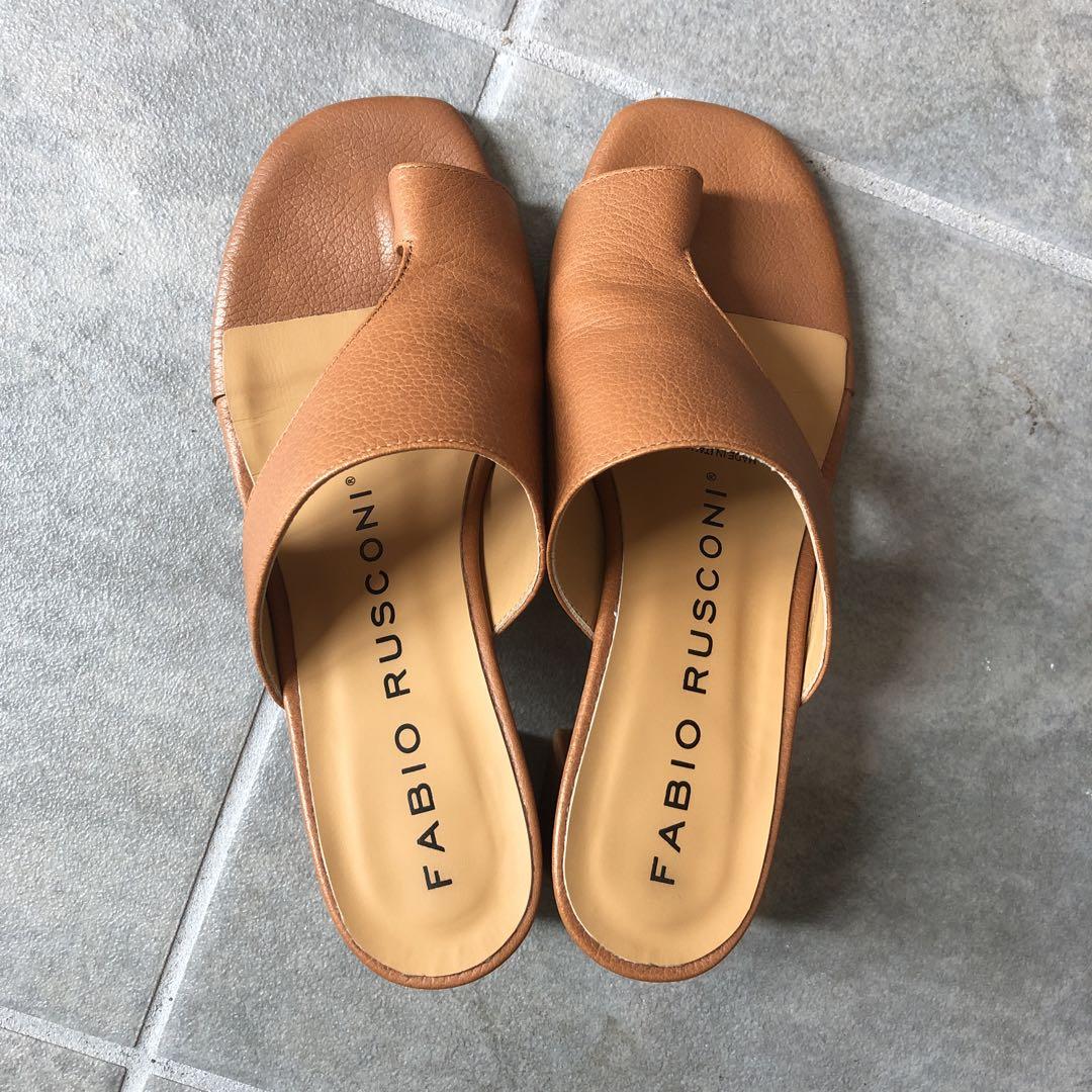 FABIO RUSCONI レザーサンダル 36 美品 - メルカリ
