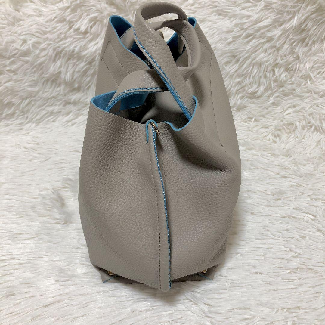 通販低価 美品 ハンドバッグ ベージュ ブルーライン XGUK8-m21952319102 ドゥクラッセ 2wayバッグ 高品質国産
