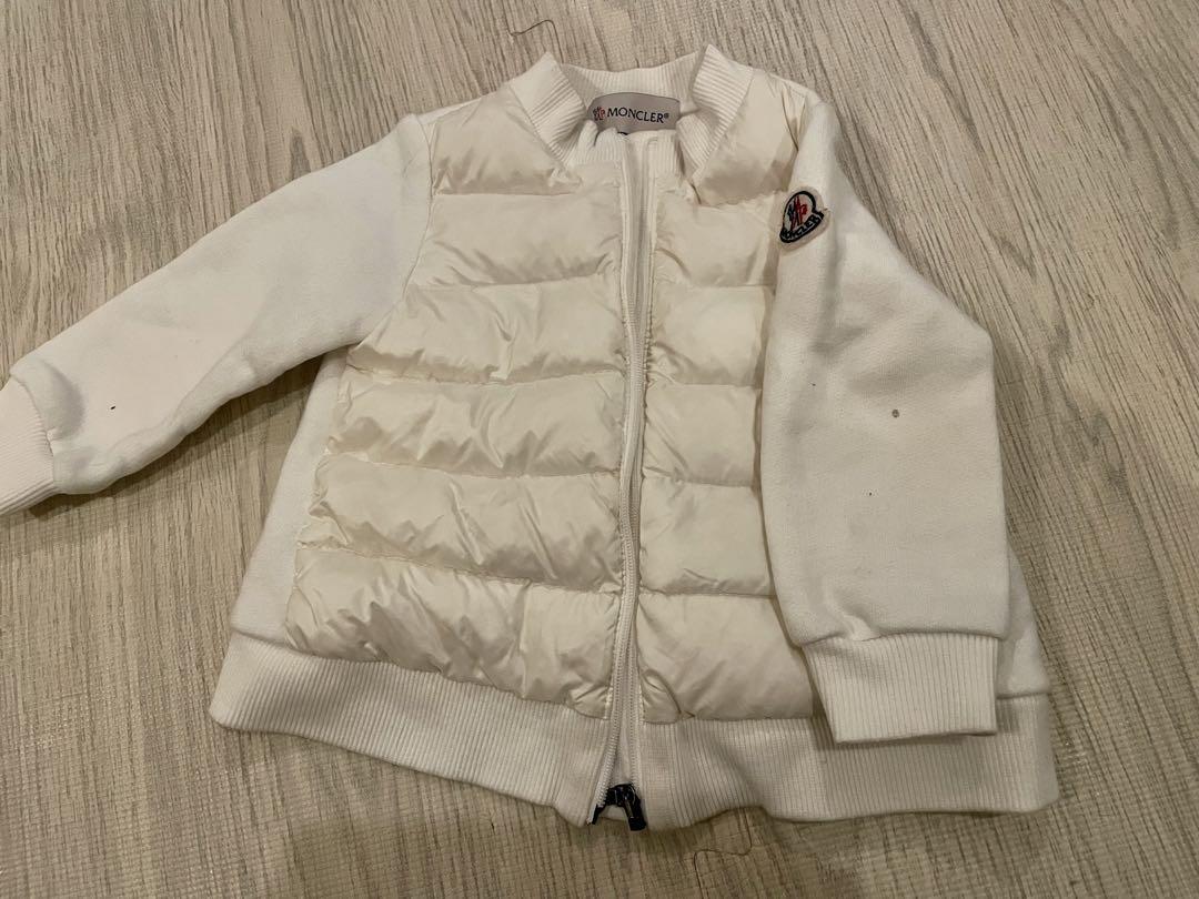 Moncler ホワイト ダウンジャケット　12〜18M