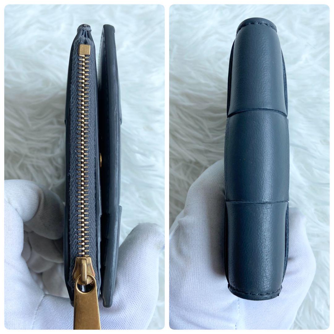極美品✨付属品完備✨ボッテガヴェネタ 二つ折り財布 カセット IC搭載 グレー
