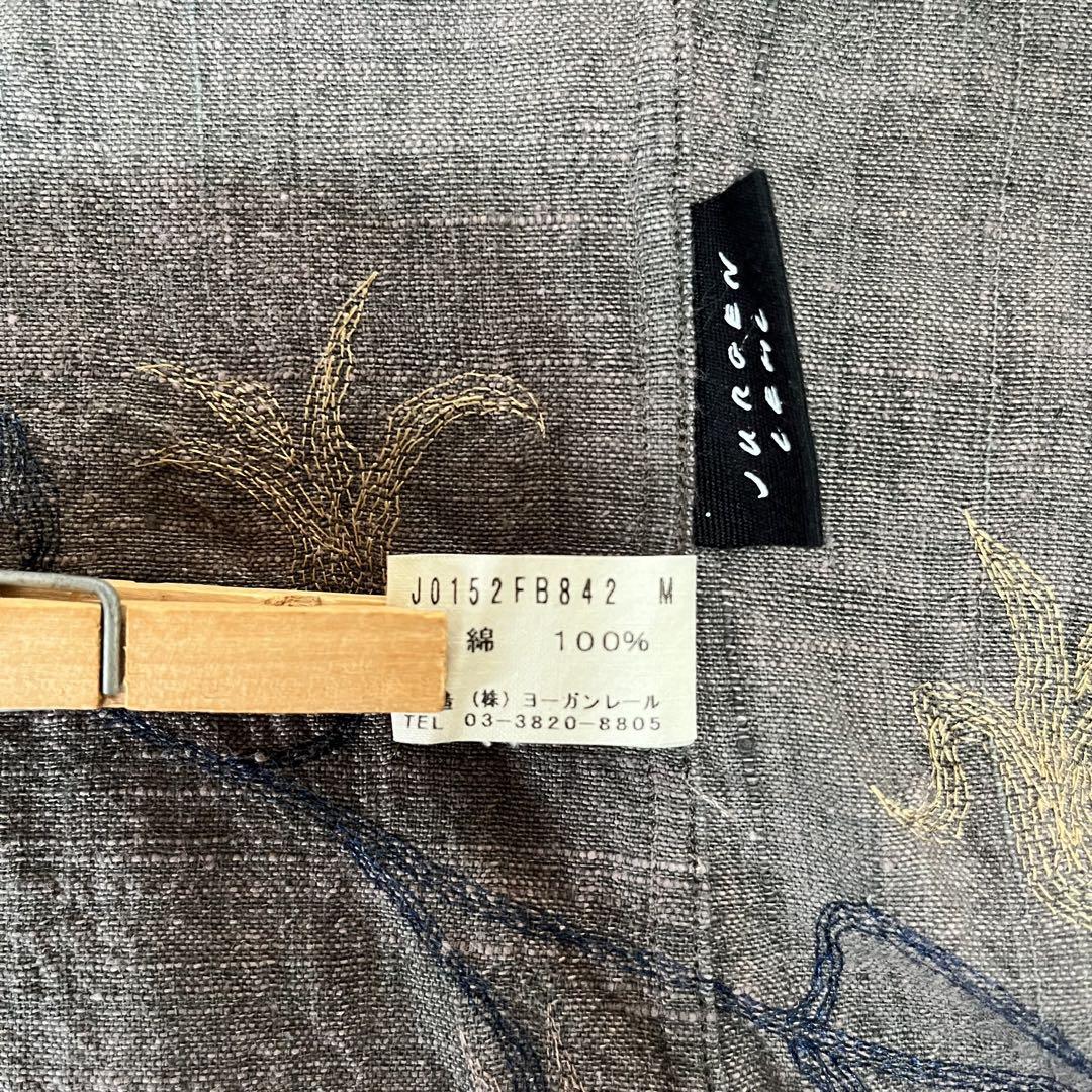 希少♡JURGEN LEHL　ヨーガンレール　半袖ジャケット　刺繍　M