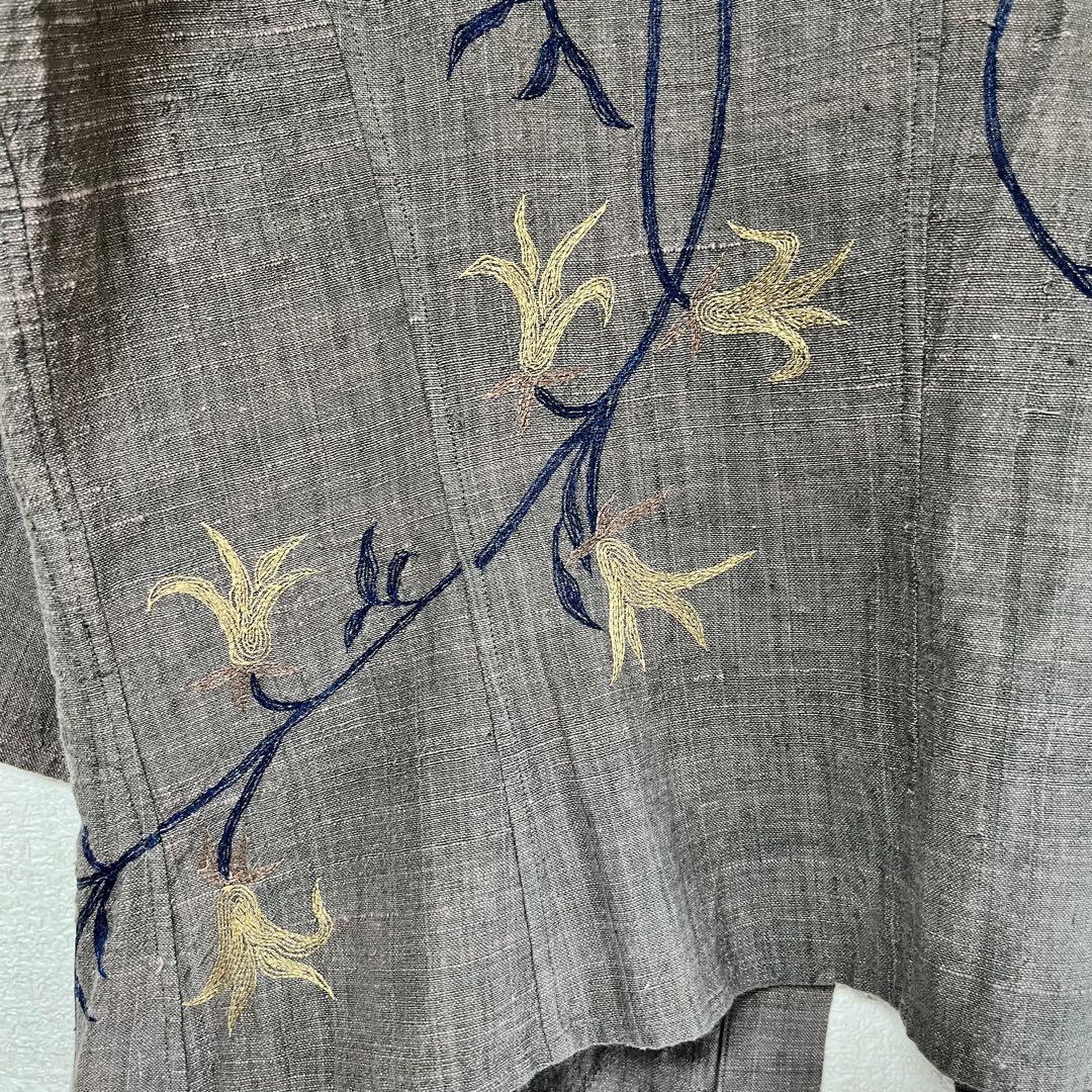 希少♡JURGEN LEHL　ヨーガンレール　半袖ジャケット　刺繍　M