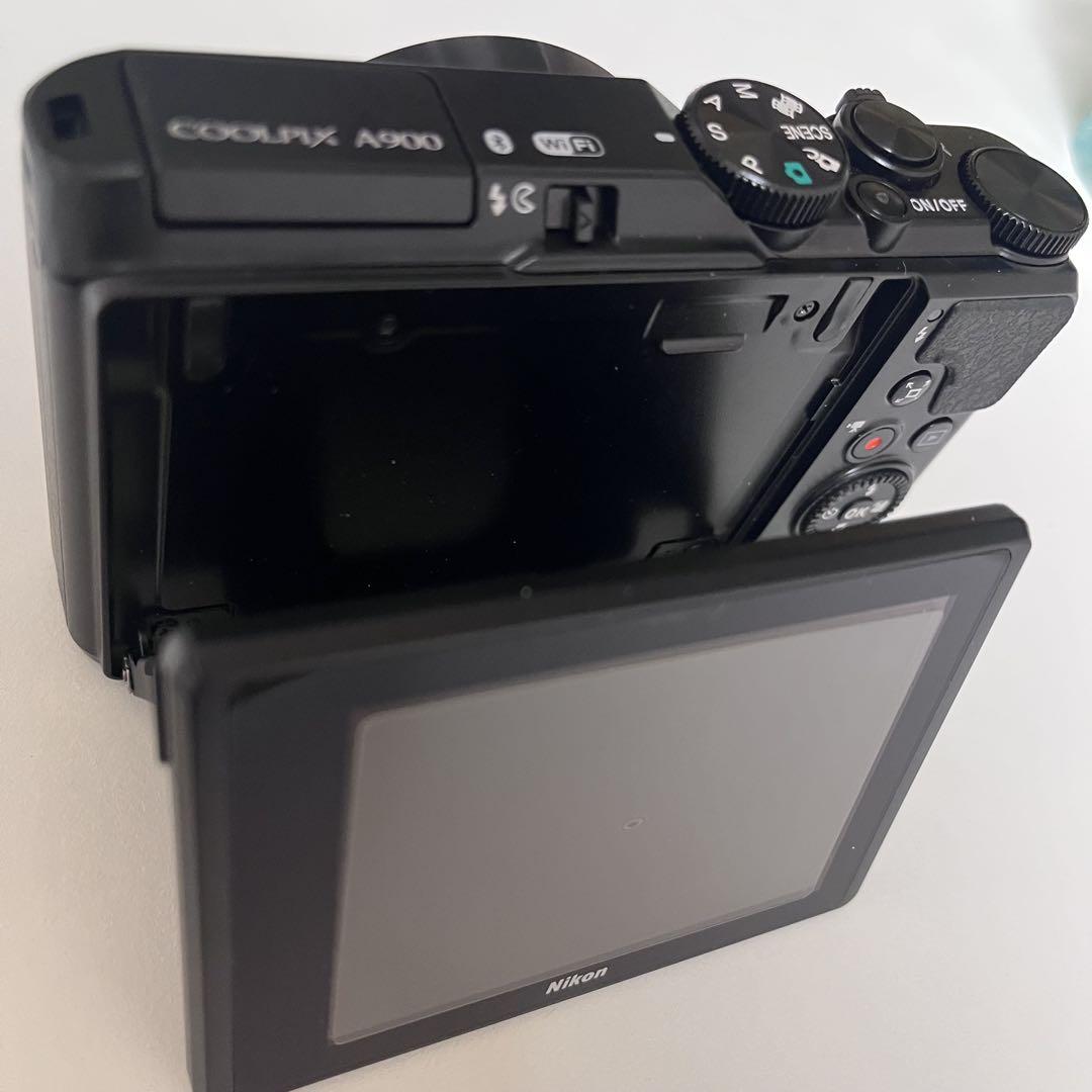 【動作確認済 美品】Nikon COOLPIX A900 ブラック SDカード付