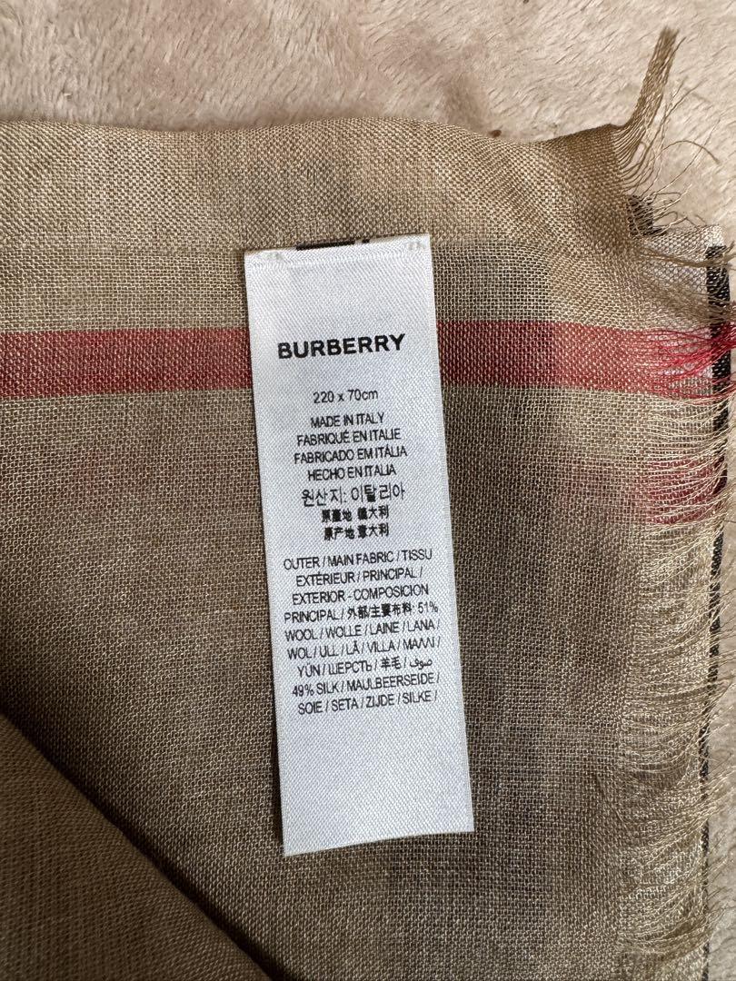 【未使用品】BURBERRY 大判ストール