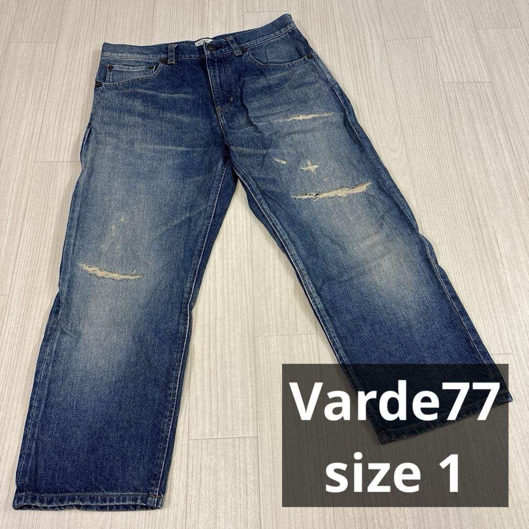 Varde77 505 TYPE 8 DENIM ダメージ加工 デニム８分丈　1