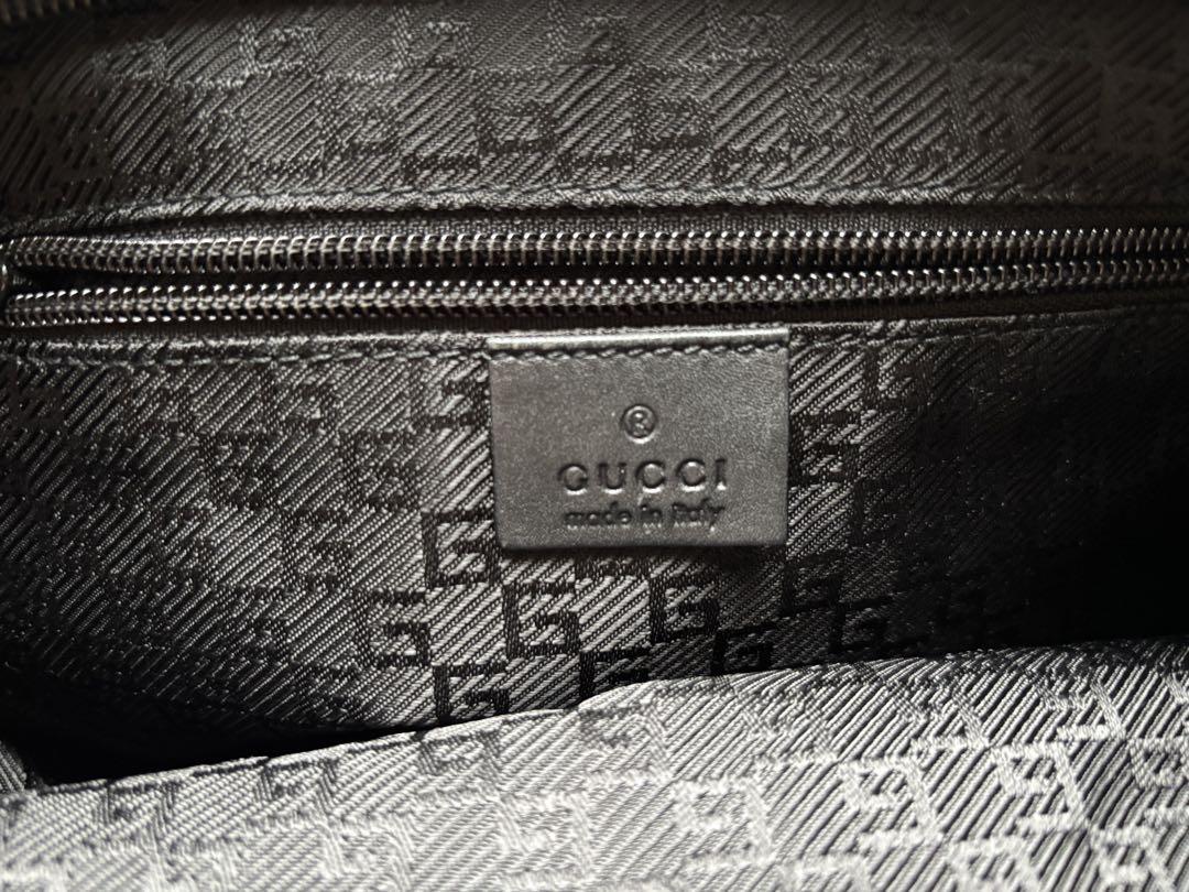 GUCCI ブラック ナイロン ショルダーバッグ