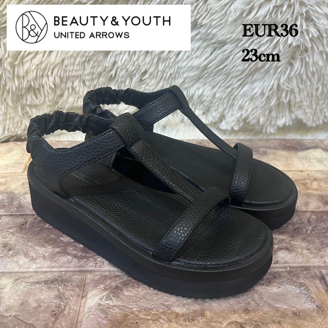 BEAUTY&YOUTH UNITED ARROWS Tストラップサンダル 23