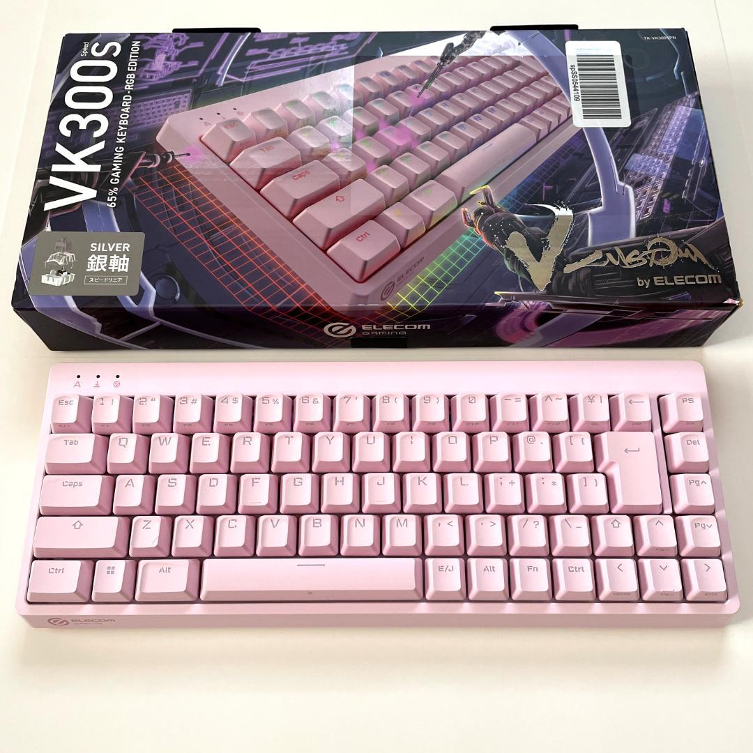 エレコム 有線 メカニカル キーボード VK300S ピンク