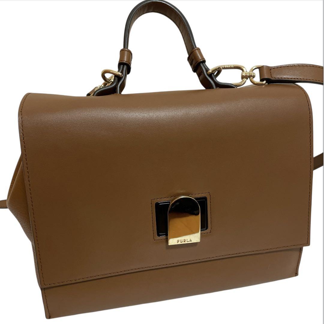 超美品！！フルラショルダーバッグ S Cognac Hブラウン