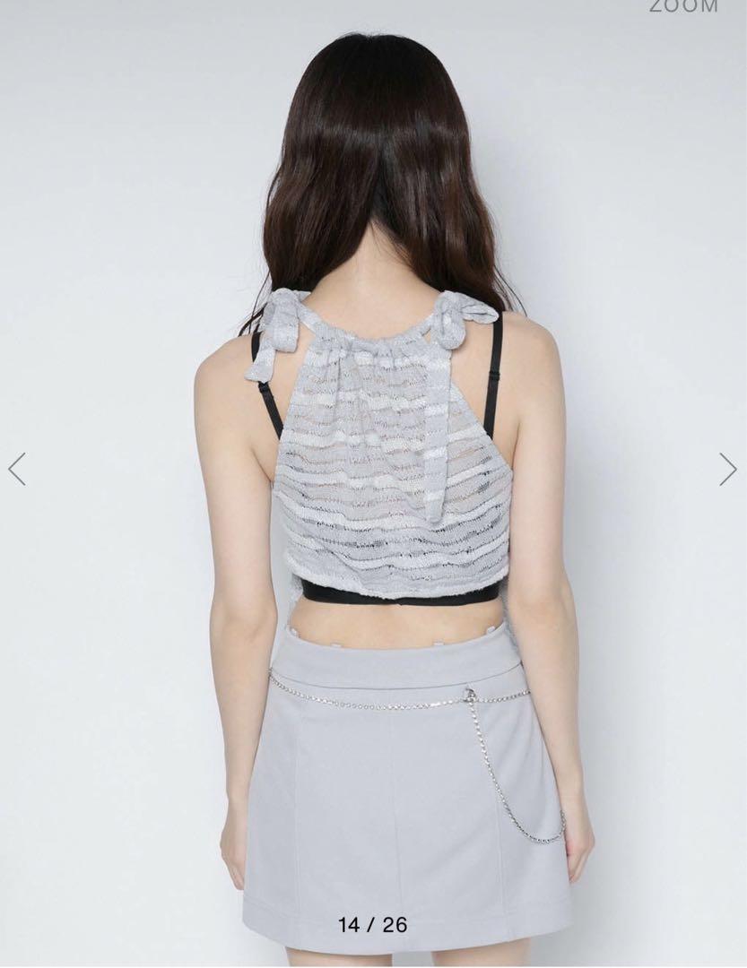 スカート Melt the lady body chain jersey skirt