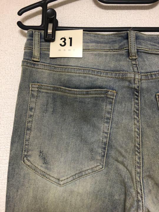 大人気最新作 mnml ミニマル ストレッチスキニー ダメージスネークパッチデニム J4fm0-m21971871755 限定SALE本物保証
