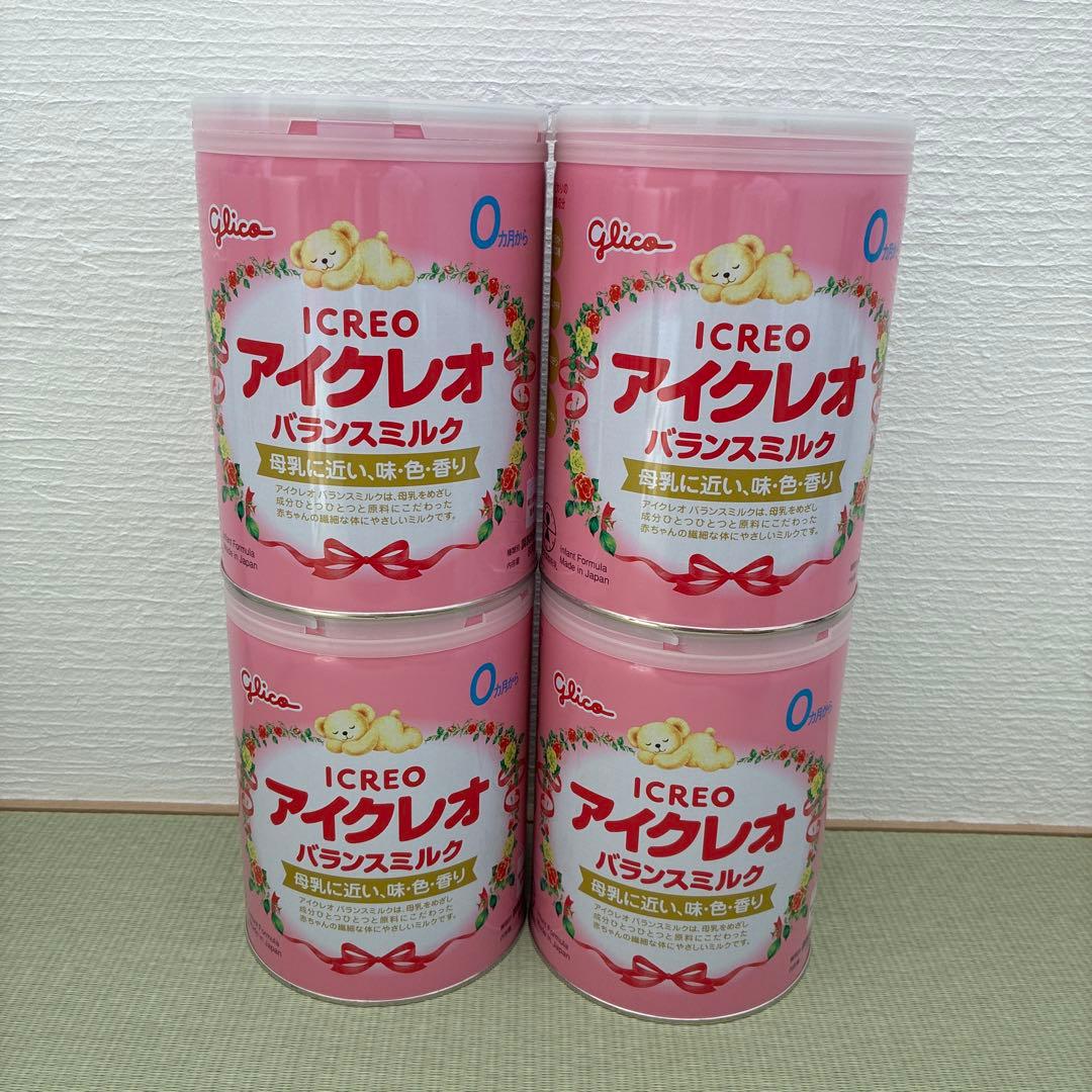 グリコ アイクレオ バランスミルク 800g 4缶セット