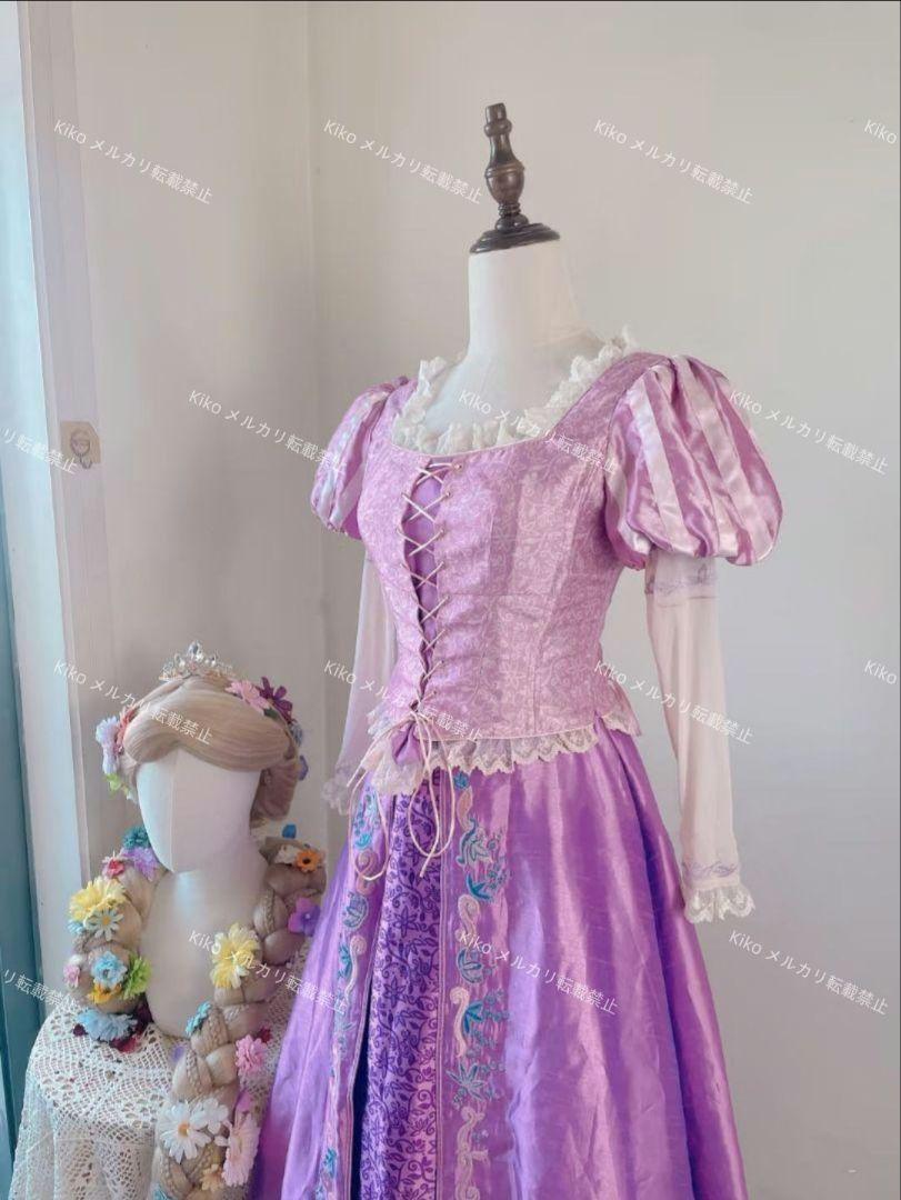 ディズニー　塔の上のラプンツェル　ドレス　レディース　コスプレ　Dハロ