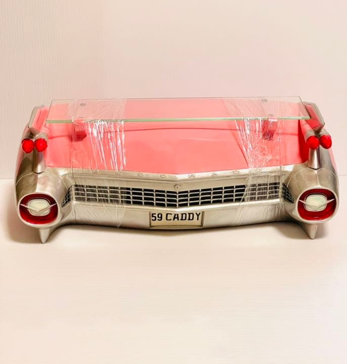 カーウォールシェルフ 壁 棚 収納 掛け アメ車 キャデラック ピンク