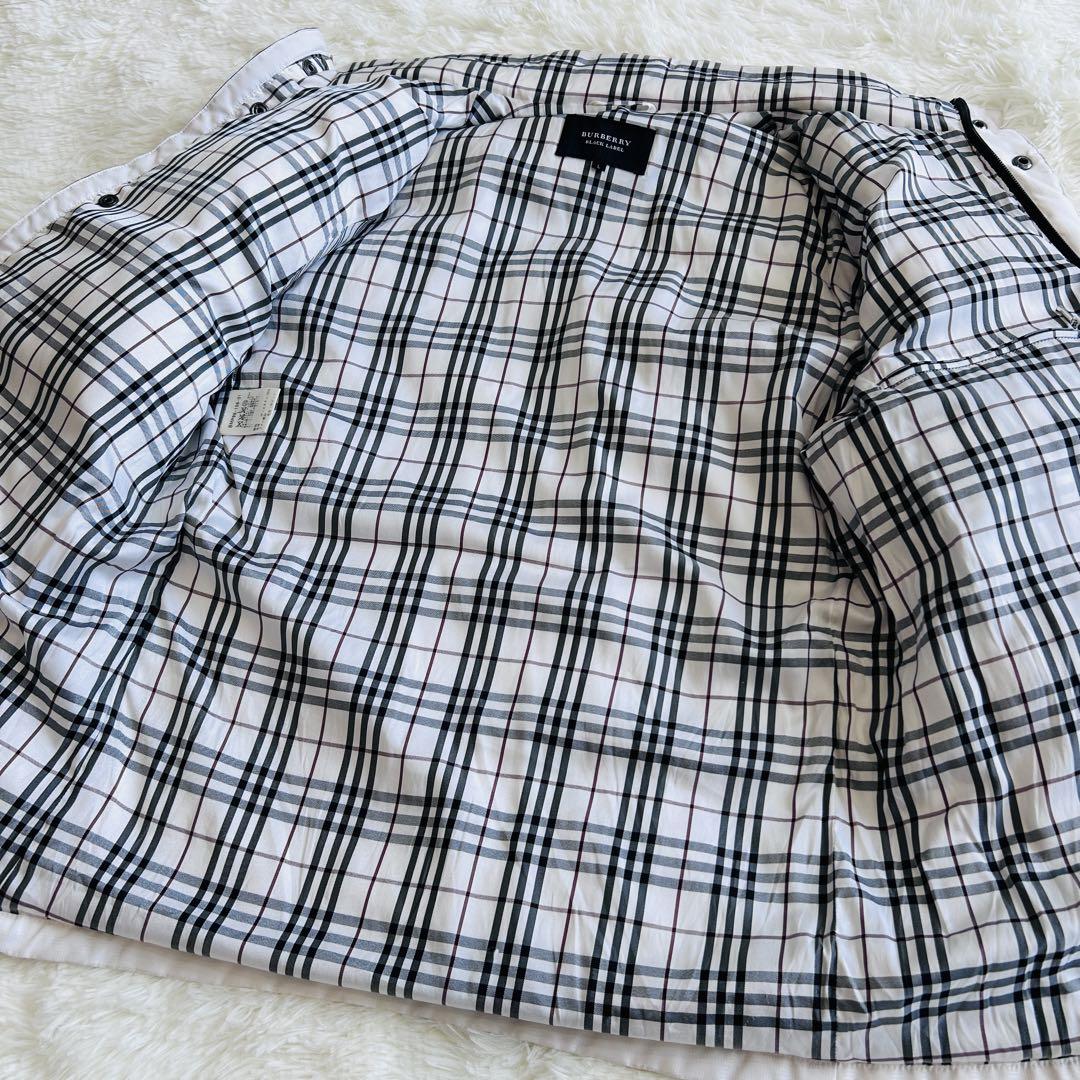 BURBERRY BLACK LABEL ラビットファー ダウンジャケット Ｌ