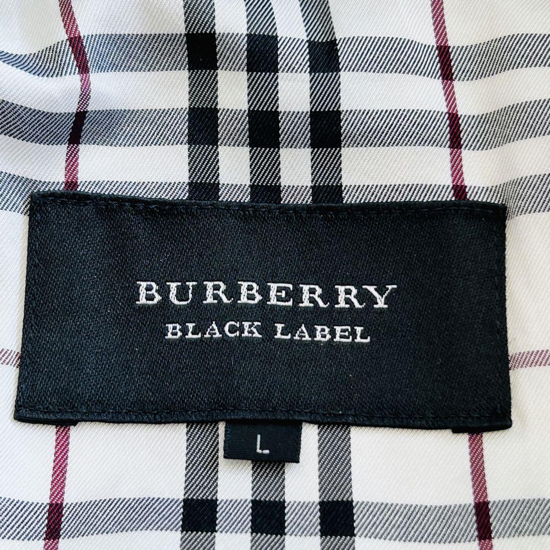 BURBERRY BLACK LABEL ラビットファー ダウンジャケット Ｌ