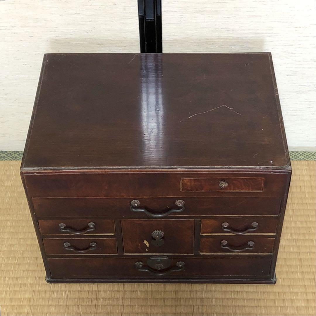 木製 伝統工芸 民芸品 引出し 昭和レトロ アンティーク 小箪笥 小物入れ 骨董