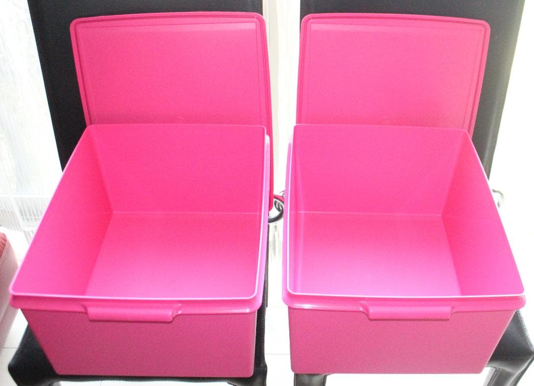 Tupperwear タッパーウェア スーパーケース ピンク 2個セット 【楽天