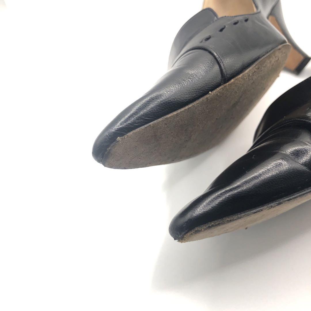 【美品】Manolo Blahnik マノロブラニク ブラック ハイヒール 38