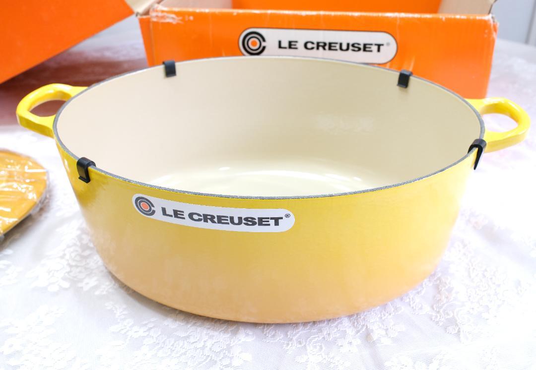 【未使用】日本未発売ルクルーゼ ホーロー鍋35cm