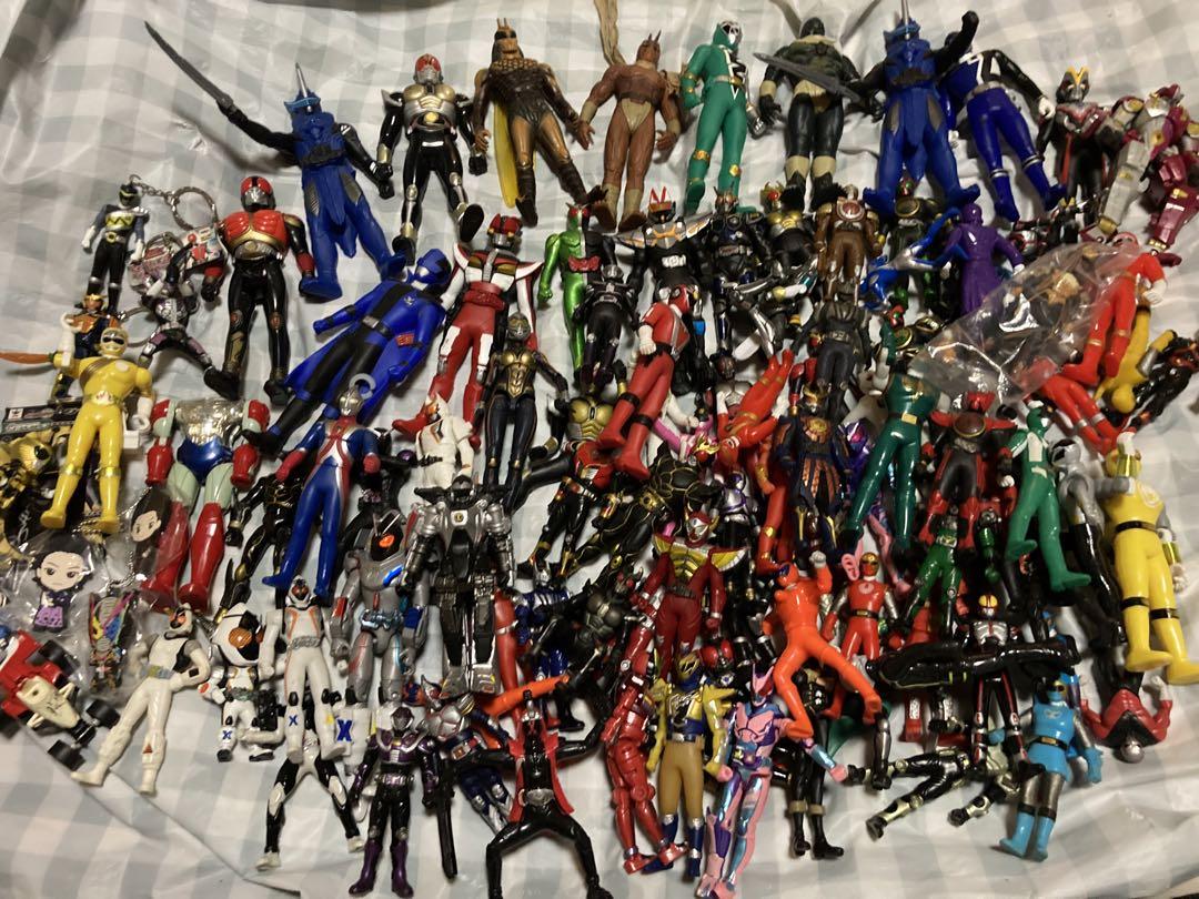 戦隊モノ ソフビフィギュア他約100体まとめ売り ジャンクあり