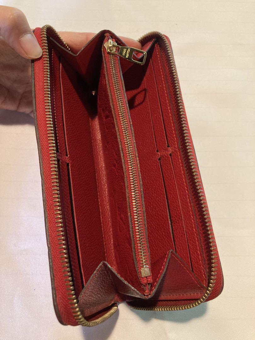 ルイ・ヴィトン　長財布　レッド