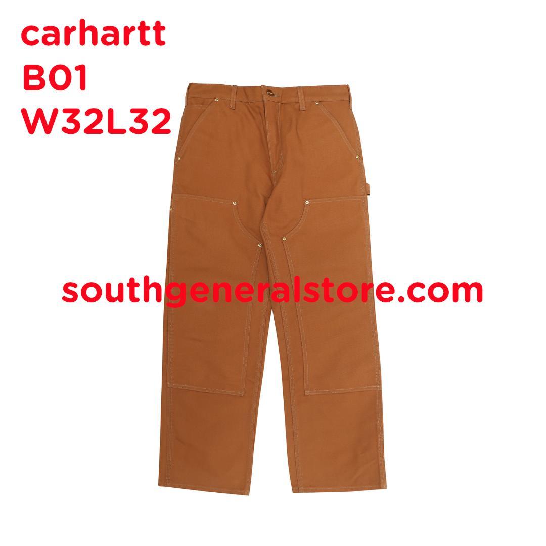 USA製 カーハート Carhartt B01 W32L32 ダブルニー BRN