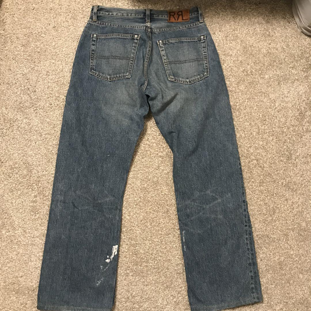 RRL ダブルアールエル　ラルフローレン ストレートデニム 青