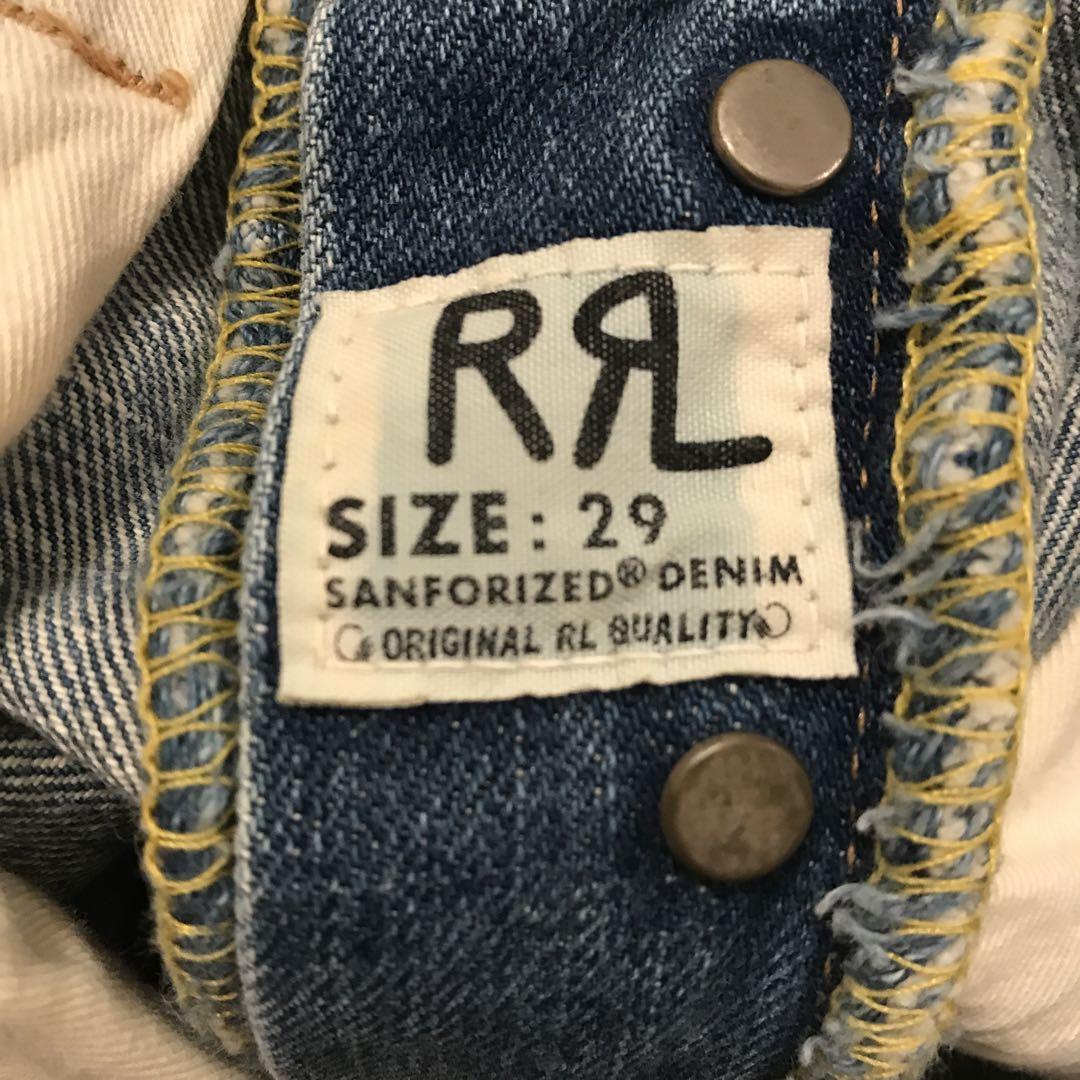 RRL ダブルアールエル　ラルフローレン ストレートデニム 青