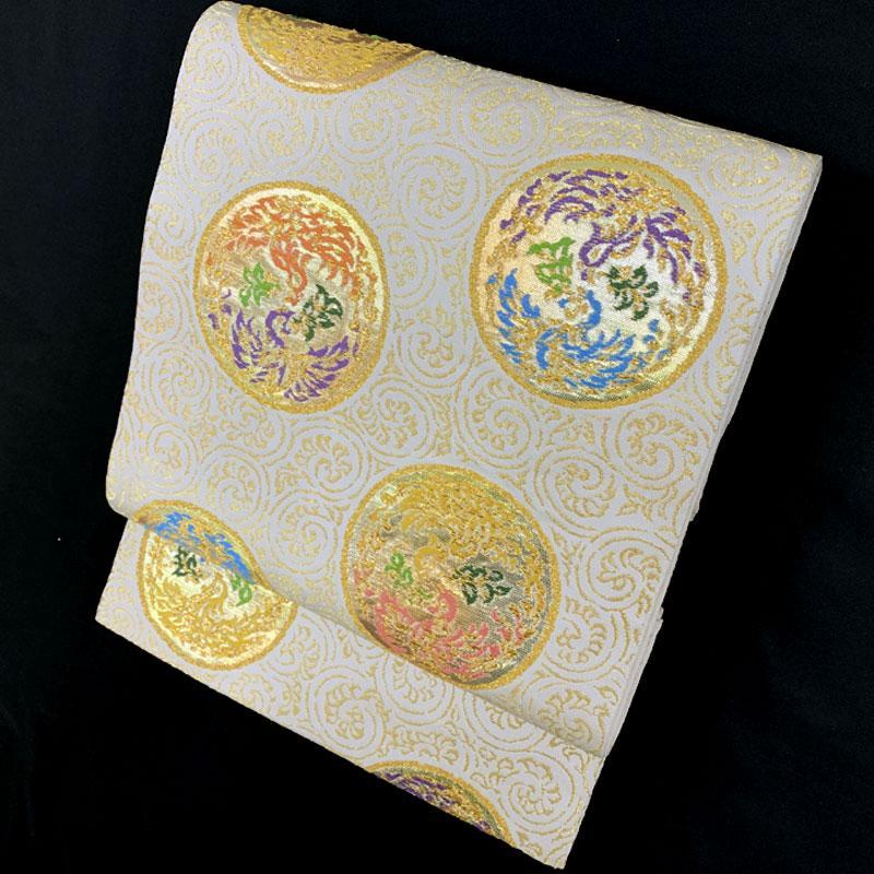 503my26◇三越 龍村美術織物 たつむら 双鳳家集文 本袋帯◇美品 503my26◇三越 龍村美術織物 たつむら 双鳳家集文 本袋帯◇美品