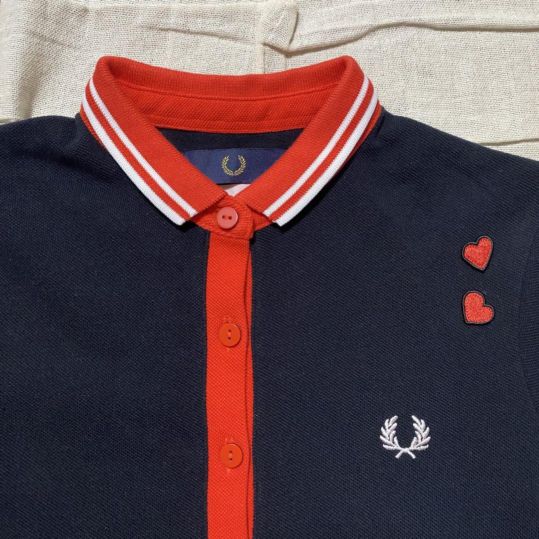 ●フレッドペリー●エイミーワインハウス ポロワンピース ブラック系 UK8 セール】Amy Winehouse Pocket Detail Pique Dress／エイミー