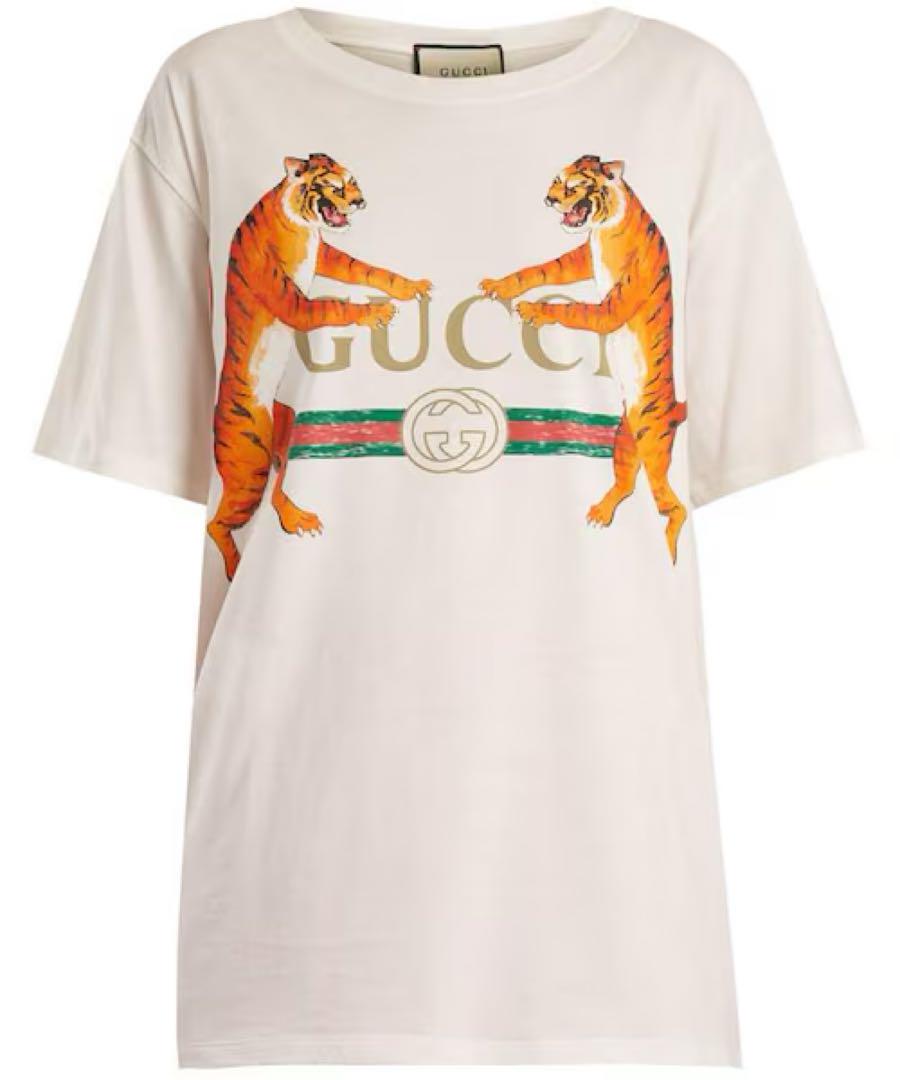 GUCCI トラプリント オーバーサイズTシャツ
