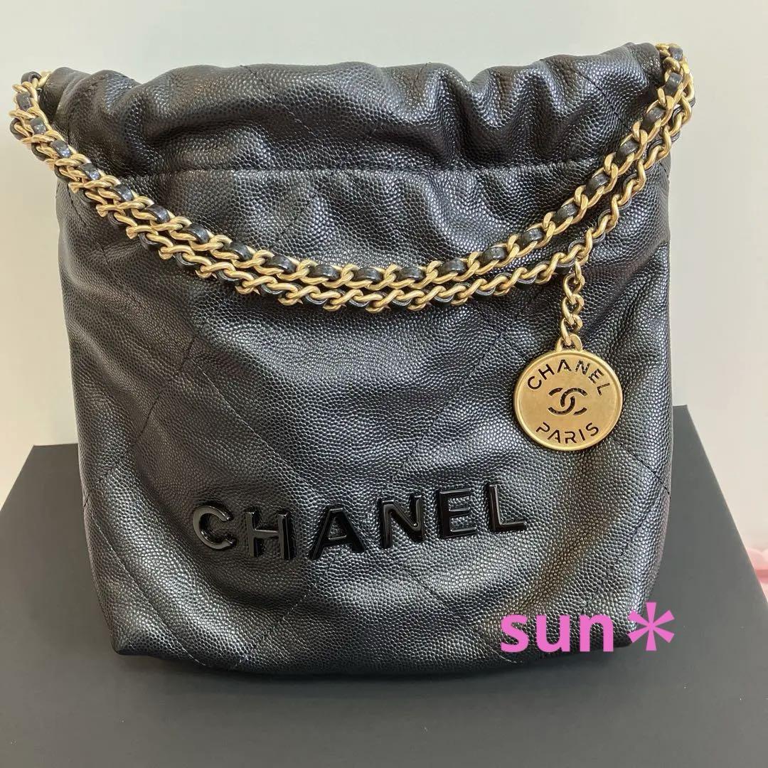 ❤︎CHANEL 22ミニ❤︎新型ストラップ取り外し 幻のキャビア