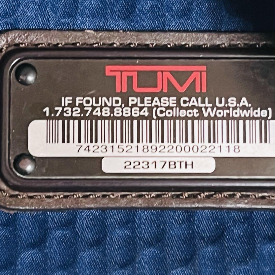 美品 TUMI 22317BTH ALPHA BRAVO スリングネイビー